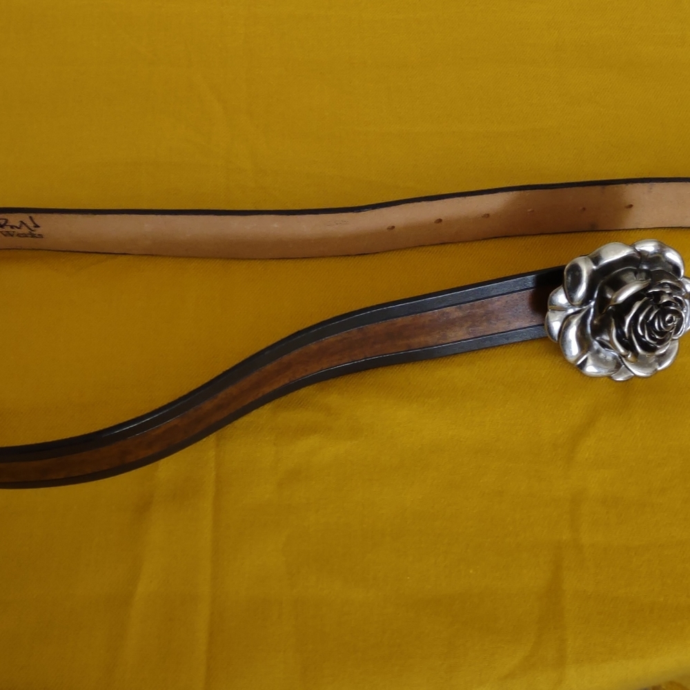 Handmade leather belt